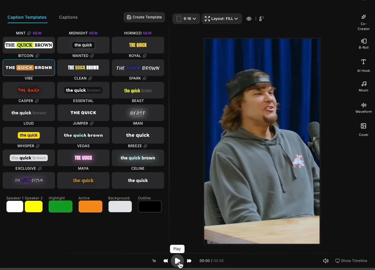The Most Customizable AI Captions - Boost retention with 99% accurate, word-level AI captions. Select from 20+ viral templates, auto-highlight keywords, and customize every detail in seconds.