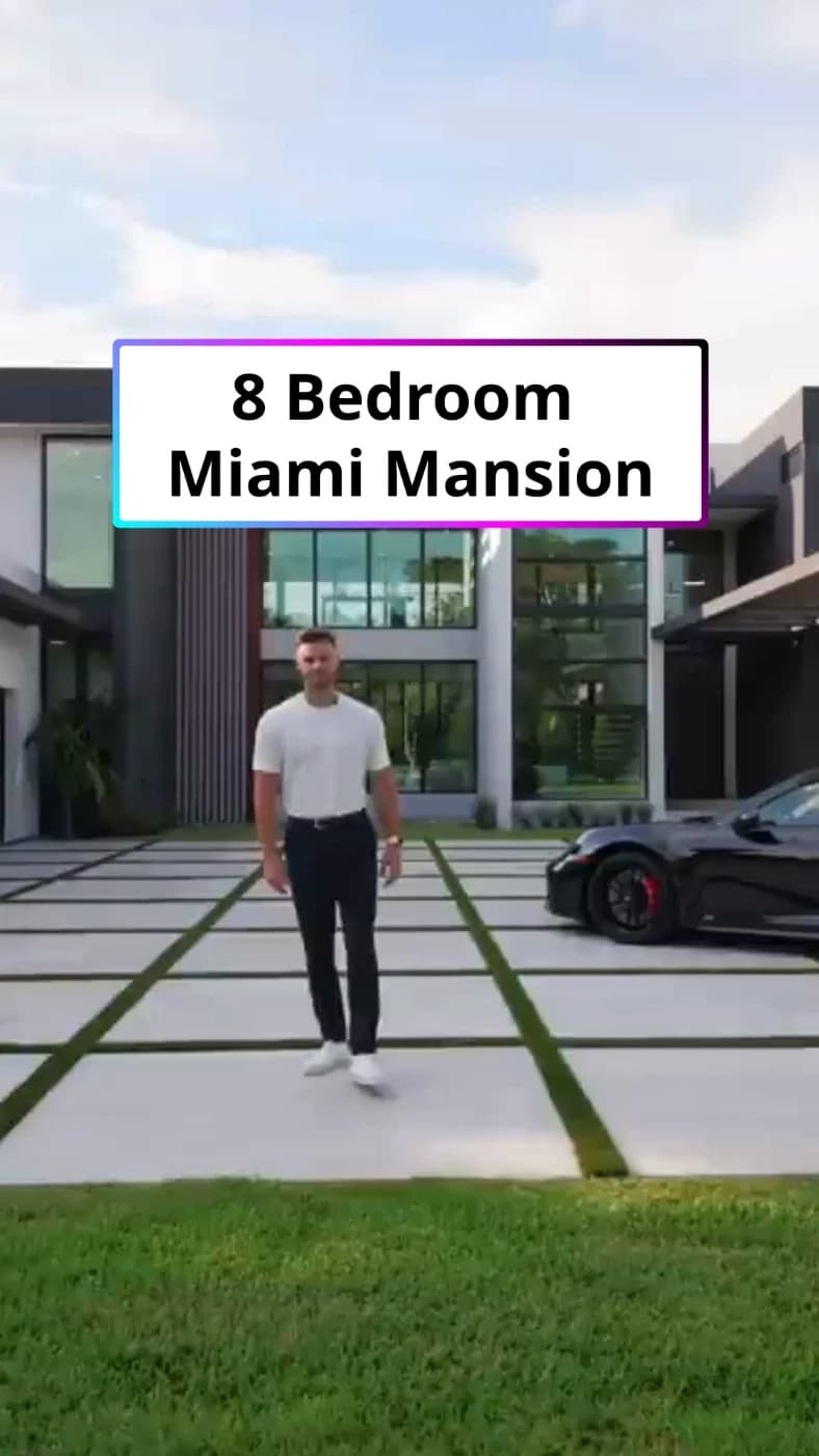 Real estate tour video with captions created in Bytecap