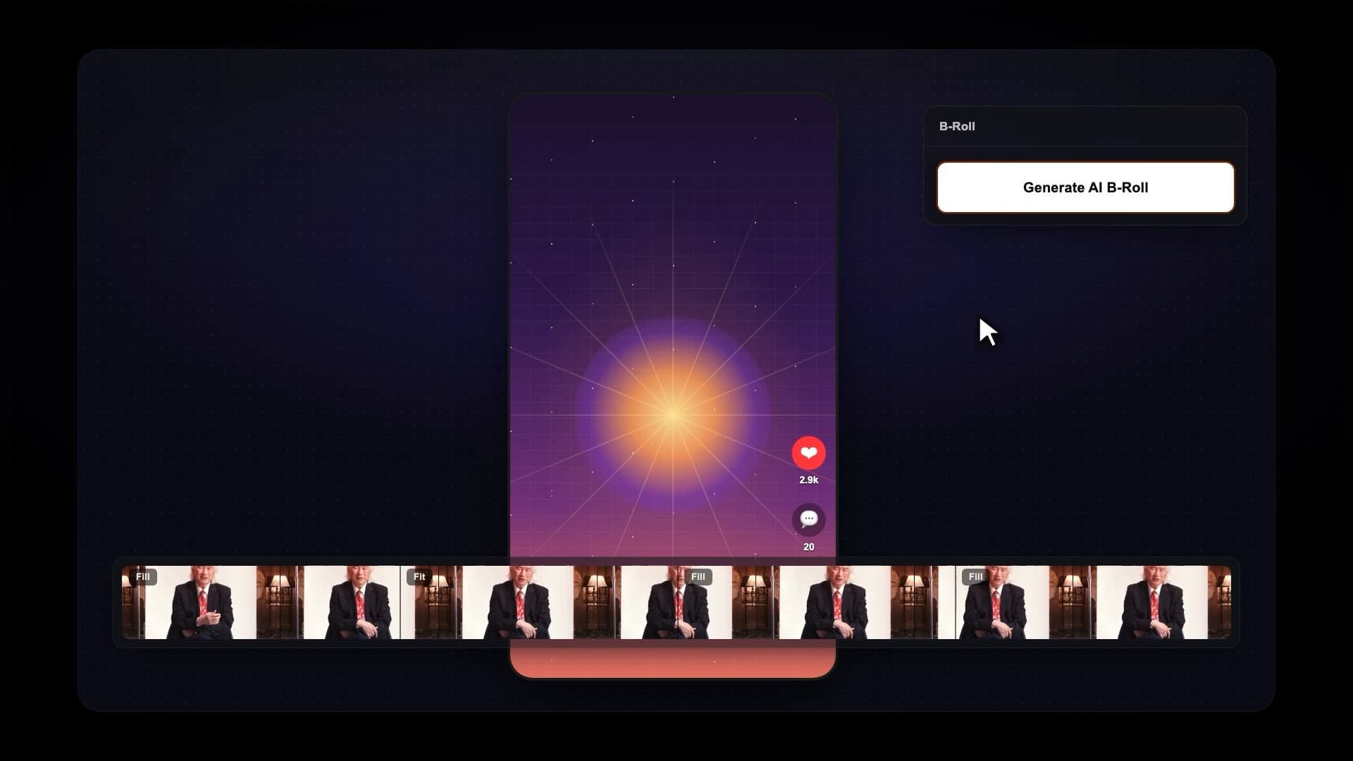 Auto B-Roll preview in Bytecap